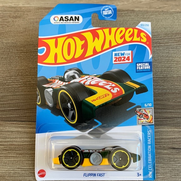 Hot Wheels Flippin Fast HW Celebration Racers Car Hotwheels Mattel New 2024 Asan - Picture 1 of 5